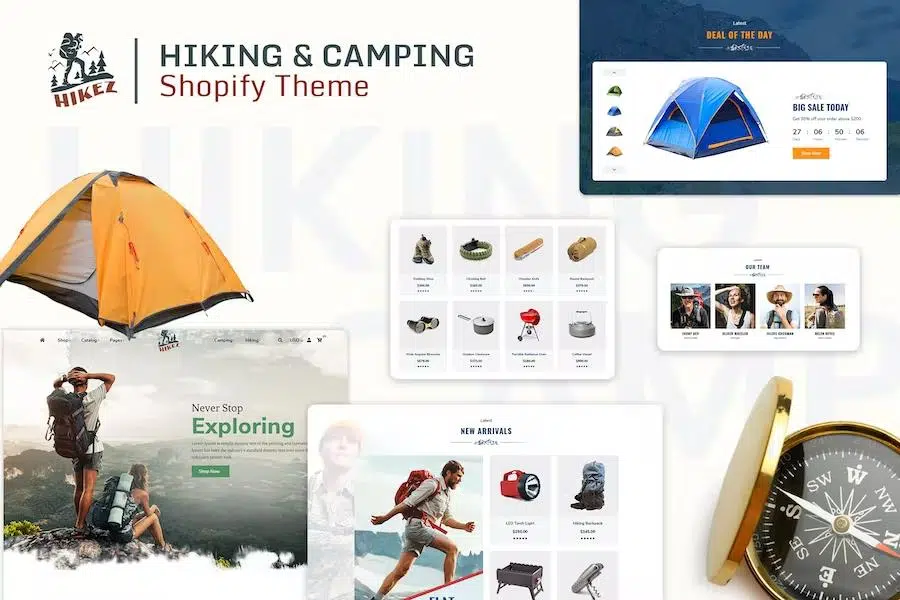 Hikez – Trekking and Hiking Shopify Store