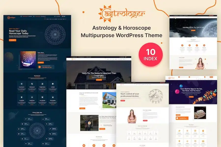 Horoscope and Astrology WordPress Theme