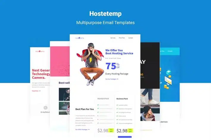 Hostetemp – Multipurpose Email Templates