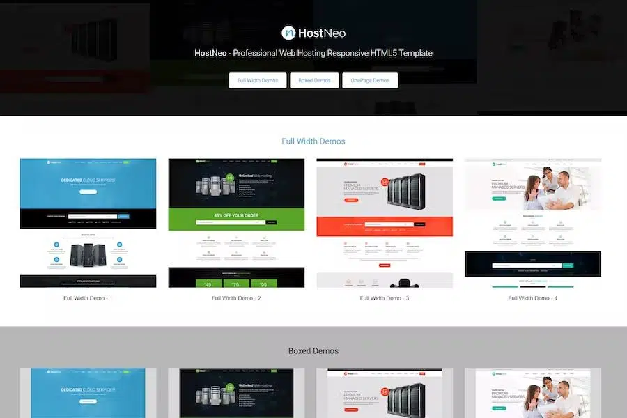 HostNeo – Professional Web Hosting Responsive HTML5 Template