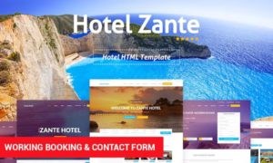 Zante – Hotel Template