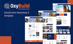 House Builder Website Template HTML Version – OxyBuild