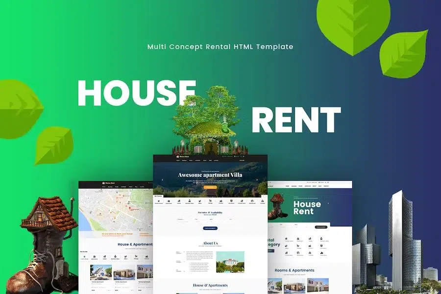 HouseRent – Multi Concept House, Apartment Rent HTML Template