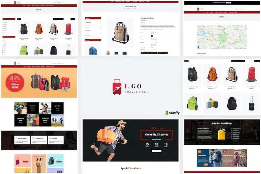 Igo – Travel Bag Shop Shopify Theme