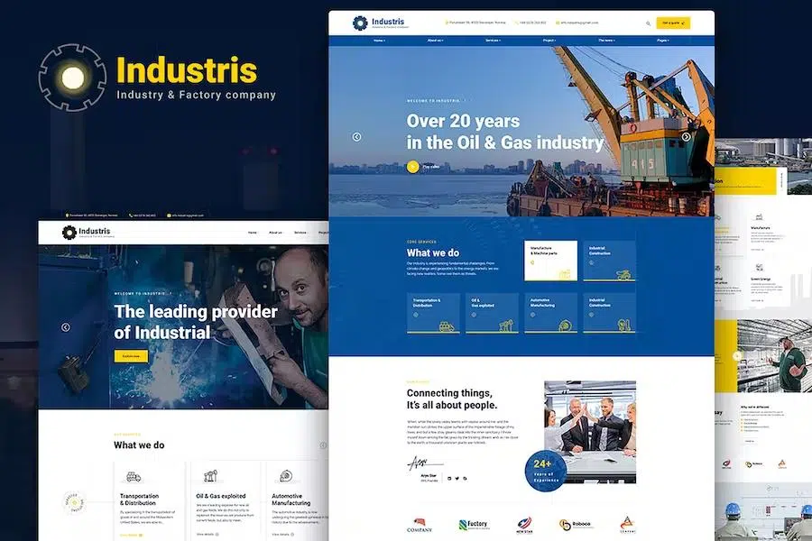 Industris – Factory & Industrial HTML5 Template