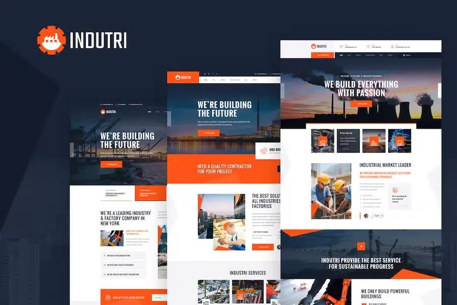 Indutri – HTML Template For Industry & Factory Business