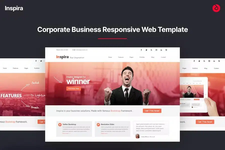 Inspira – Responsive HTML 5 Website Template