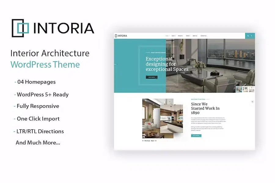 Intoriza – Interior Architecture WordPress Theme