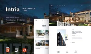 Intria – Architecture and Interior HTML Template