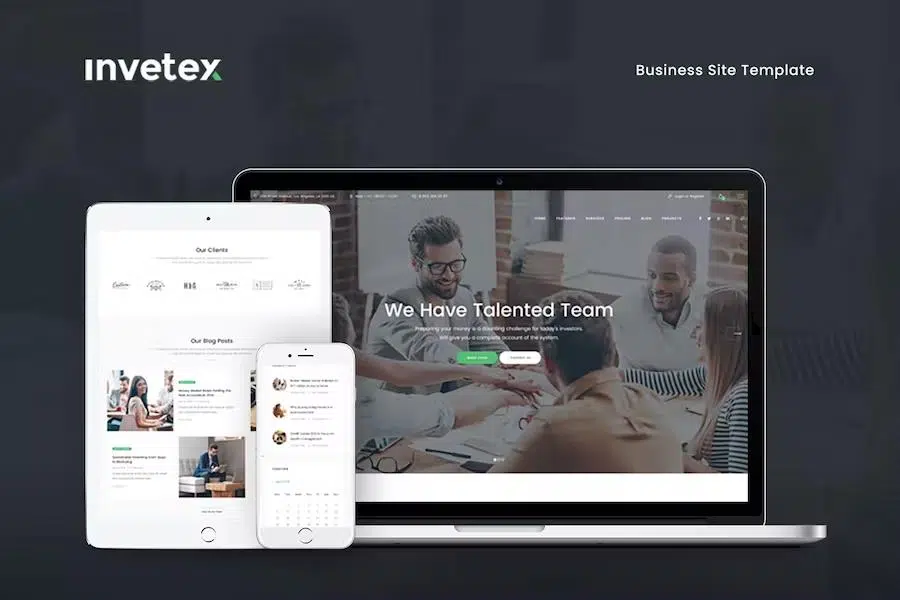 Invetex – Business Consulting & Investments Site Template