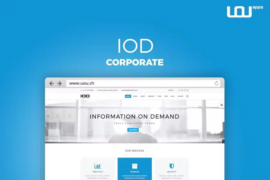 IOD – Corporate HTML Template