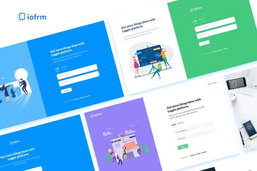 Iofrm – Login and Register Form Templates