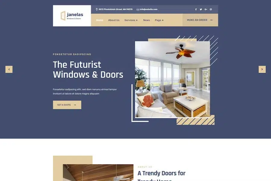 Janelas – Windows & Doors Services HTML Template