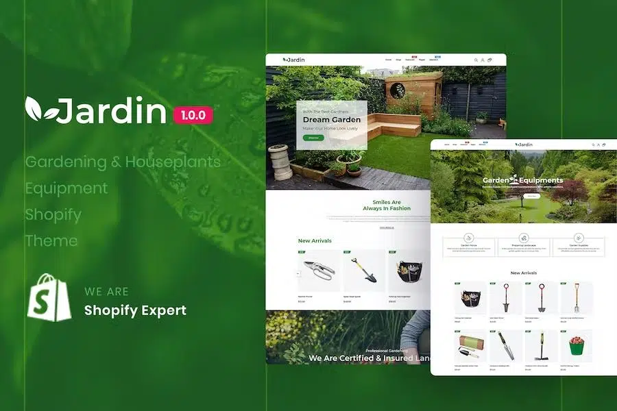 Jardin – Gardening & Houseplants Equipment Responsive Shopify Theme