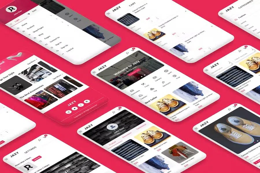 Jazy – eCommerce Mobile Template