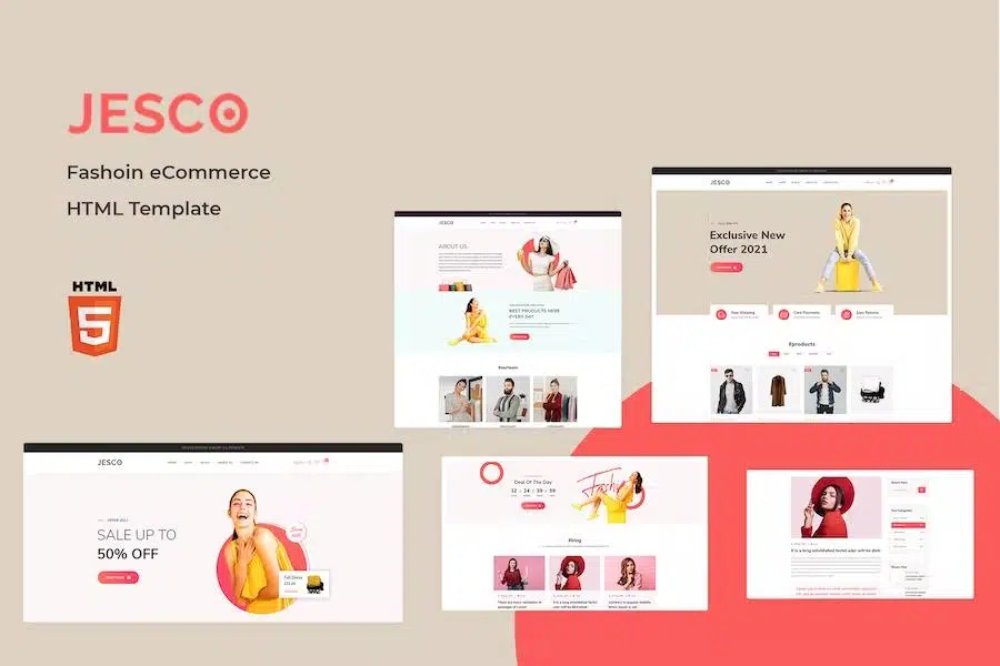 Jesco – Fashion Boutique eCommerce Website Template