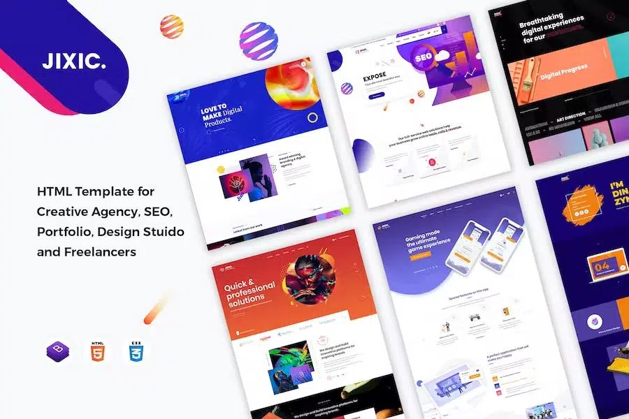 Jixic – Creative Agency & Multipurpose HTML Template