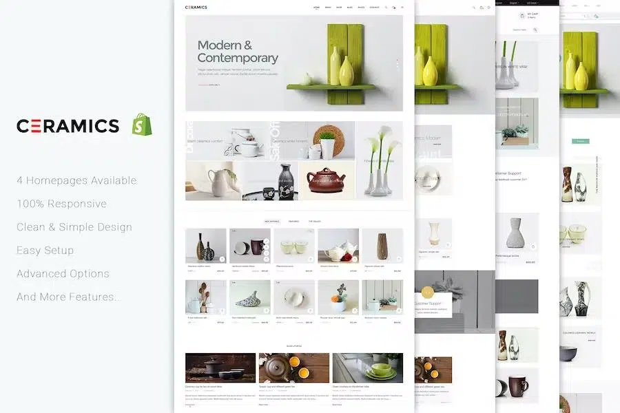 JMS Ceramics – Responsive Shopify Theme