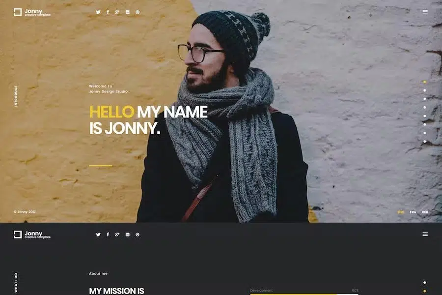 Jonny – PersonalWordPress Theme