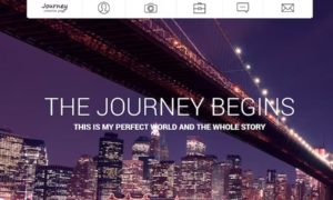 Journey – One Page Photographer Template