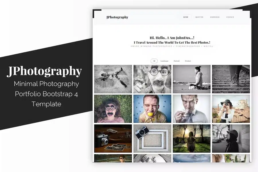 JPhotography – Minimal Photography Portfolio HTML5 Template