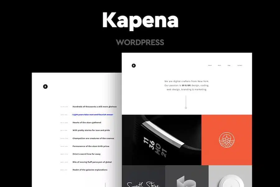 Kapena – Minimal Portfolio WordPress Theme