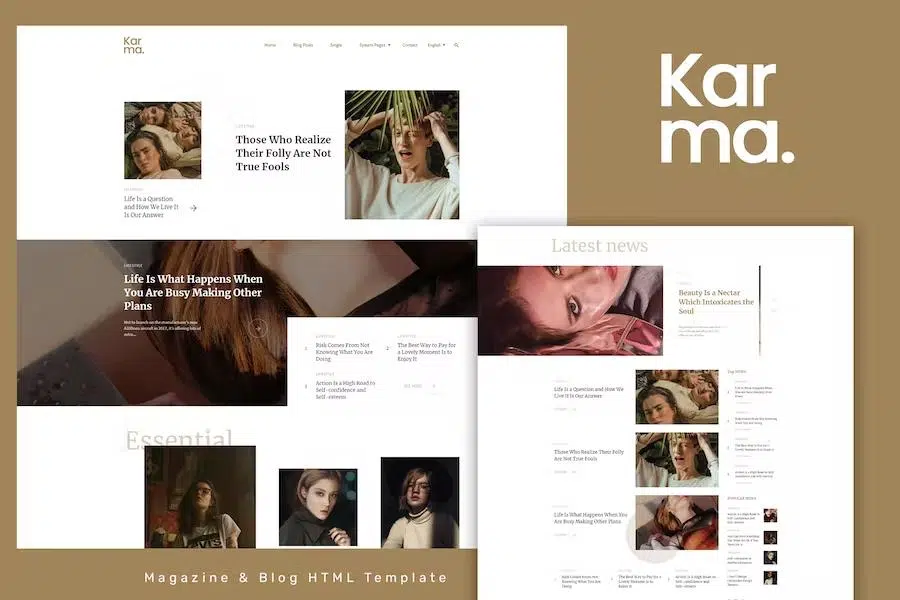 Karma – Responsive Clean Website Template