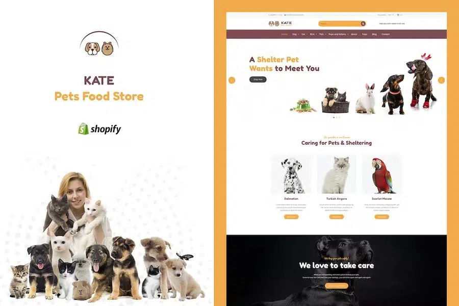 Kate – Pet Store and Pet Food Shopify Theme