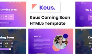 Keus – Creative Coming Soon HTML5 Template