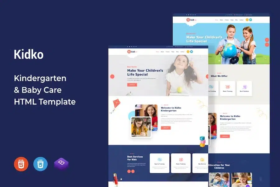 Kidko – Kindergarten & Baby Care HTML Template