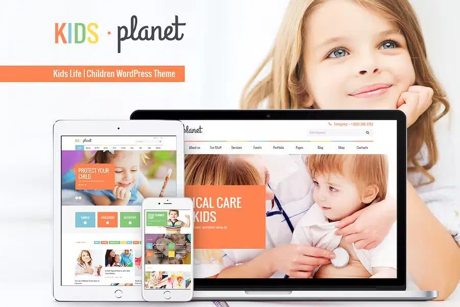 Kids Planet – A Multipurpose Children WordPress Theme for Kindergarten and Playgroup