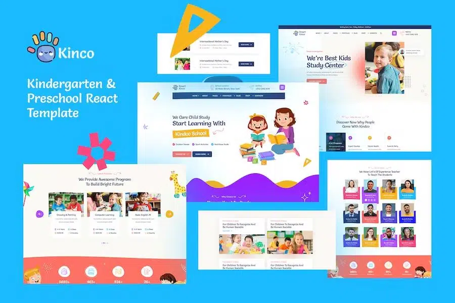 Kinco – Day Care & Kindergarten React, NextJs Template