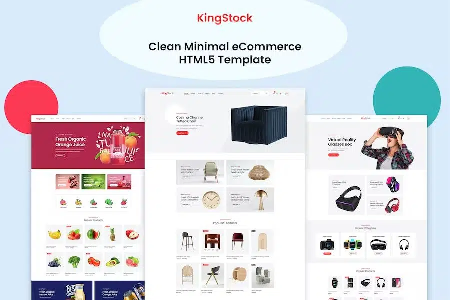 Kingstock – Clean Minimal eCommerce HTML5 Template