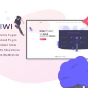 Kiwi – Creative One Page PSD Template