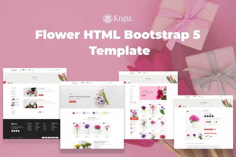 Kngu – Flowers & Florist shop Website Template