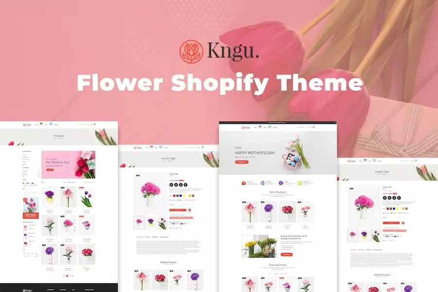 Kngu – Simple & Clean Flower Shop Shopify Theme