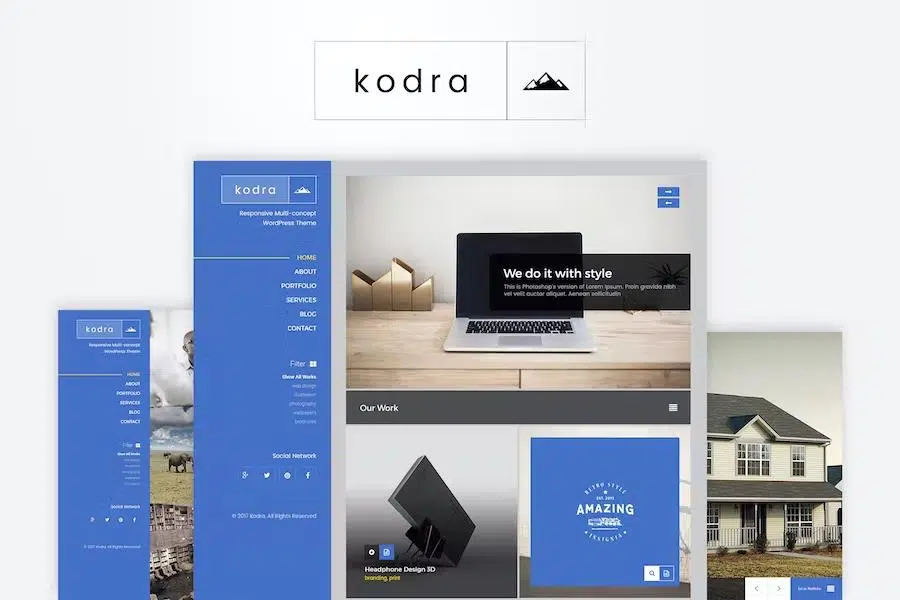 Kodra – Full Screen Portfolio HTML Template