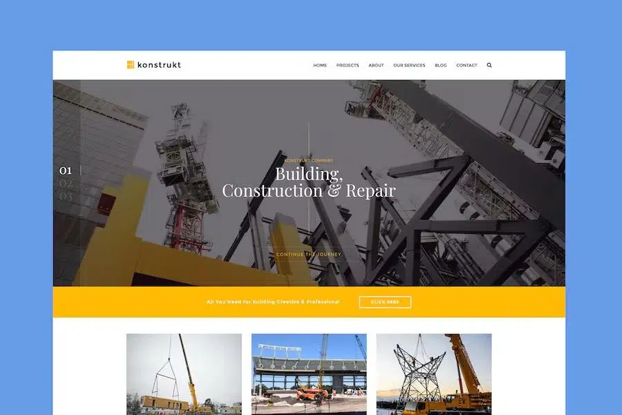 Konstrukt – HTML5 Construction & Building Template