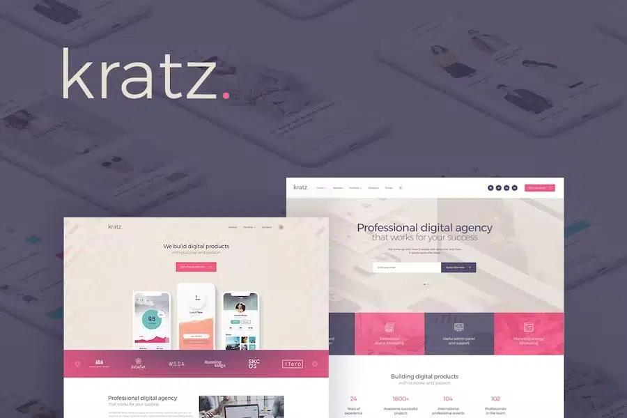 Kratz – Digital Agency Marketing and SEO WordPress Theme