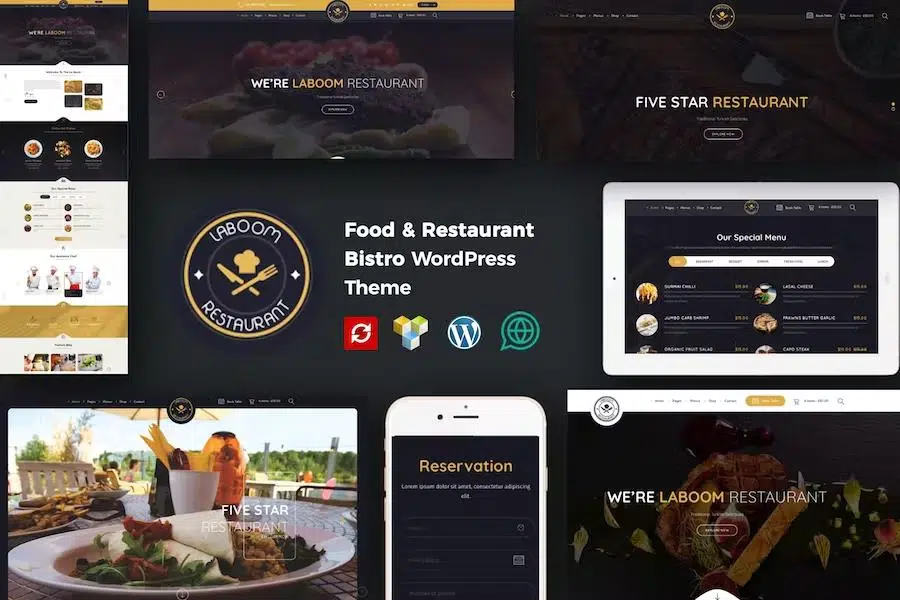 La Boom – Food & Restaurant Bistro WordPress Theme