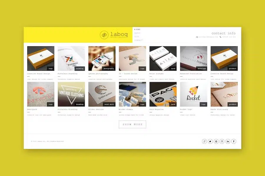 Laboq – The Ultimate HTML5 Minimal Template