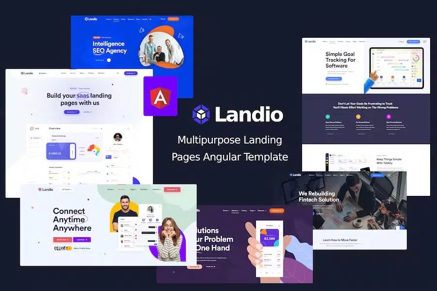 Landio – Multipurpose Landing Page Angular Template