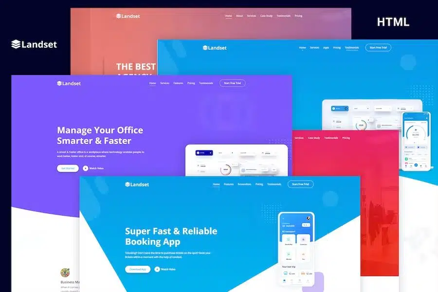 Landset – Multipurpose Landing Page Template