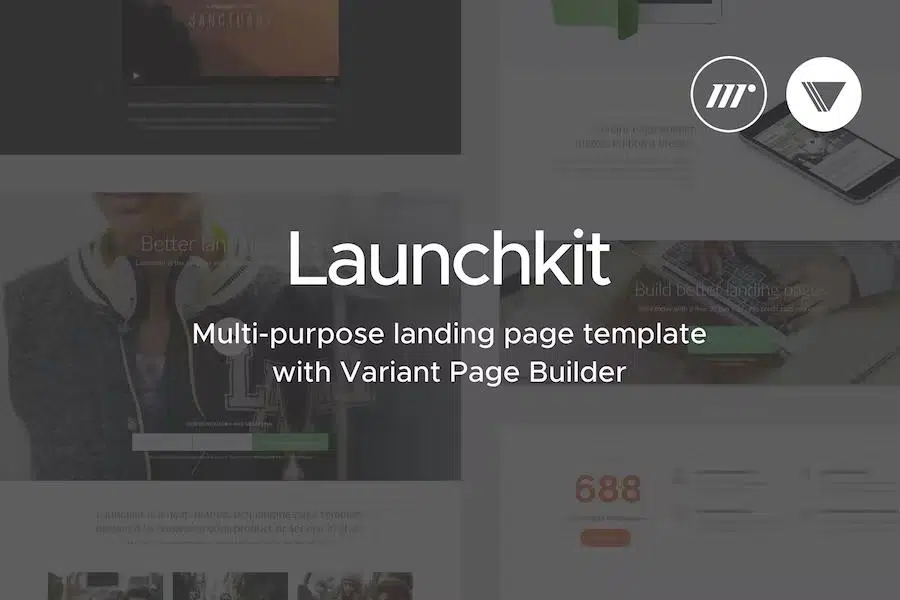 Launchkit Landing Page, Variant Builder