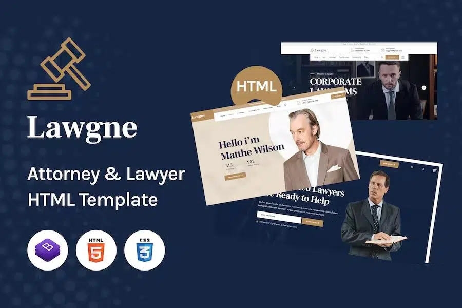 Lawgne – HTML Template for Attorney & Lawyers