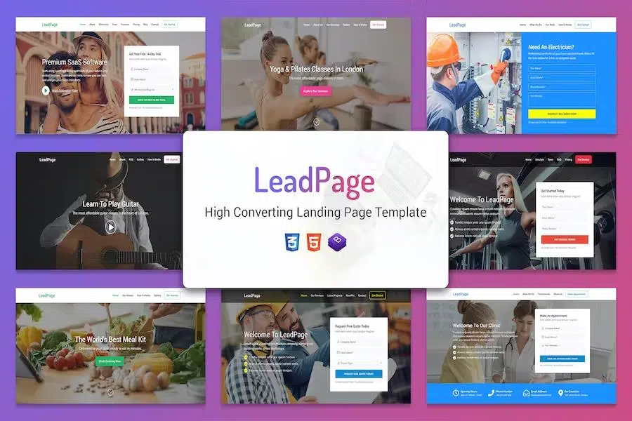 LeadPage – Multipurpose Marketing HTML Landing Page Template