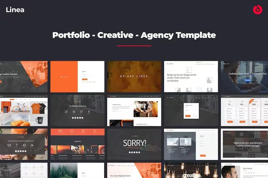 Linea – Portfolio, Creative, Agency and Multipurpose Website Template