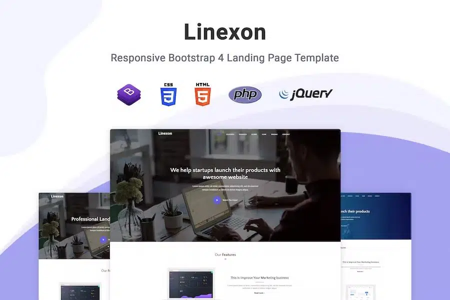 Linexon – React Landing Page Template