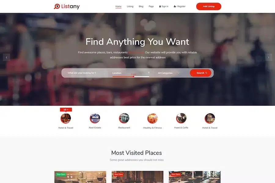 Listany – Directory and Listings HTML Template