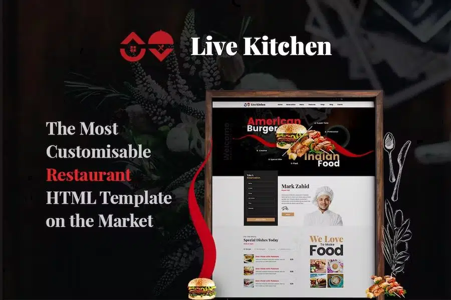 LiveKitchen – HTML5 Restaurant Template